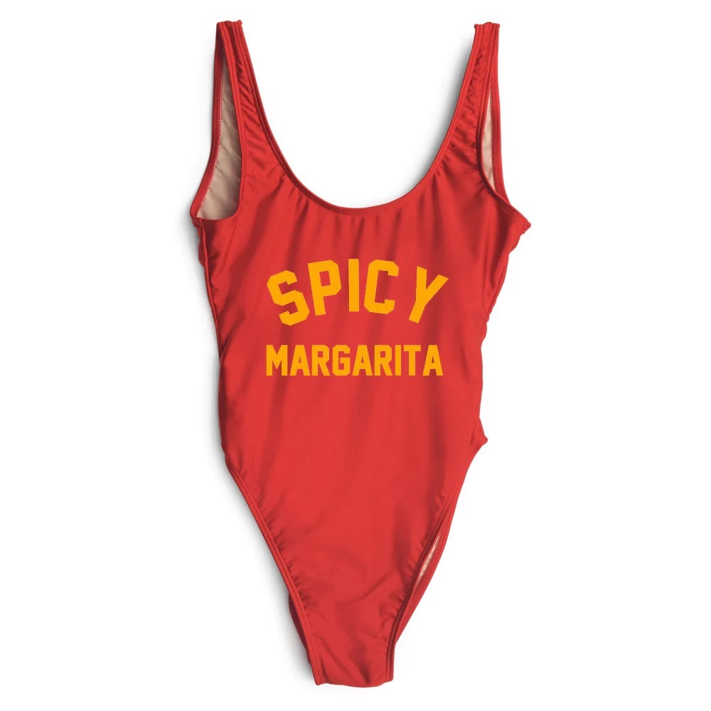 PRIVATE PARTY RED SPICY MARGARITA ONE PIECE SWIMSUIT SX M/L